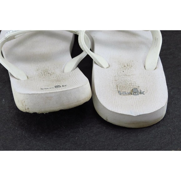 Sanuk‎ Sz 8 M White Flip Flop Synthetic Women Sandals - Picture 5 of 7